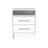 Nightstand , End Table, Side Table Superior Top, Two Drawers