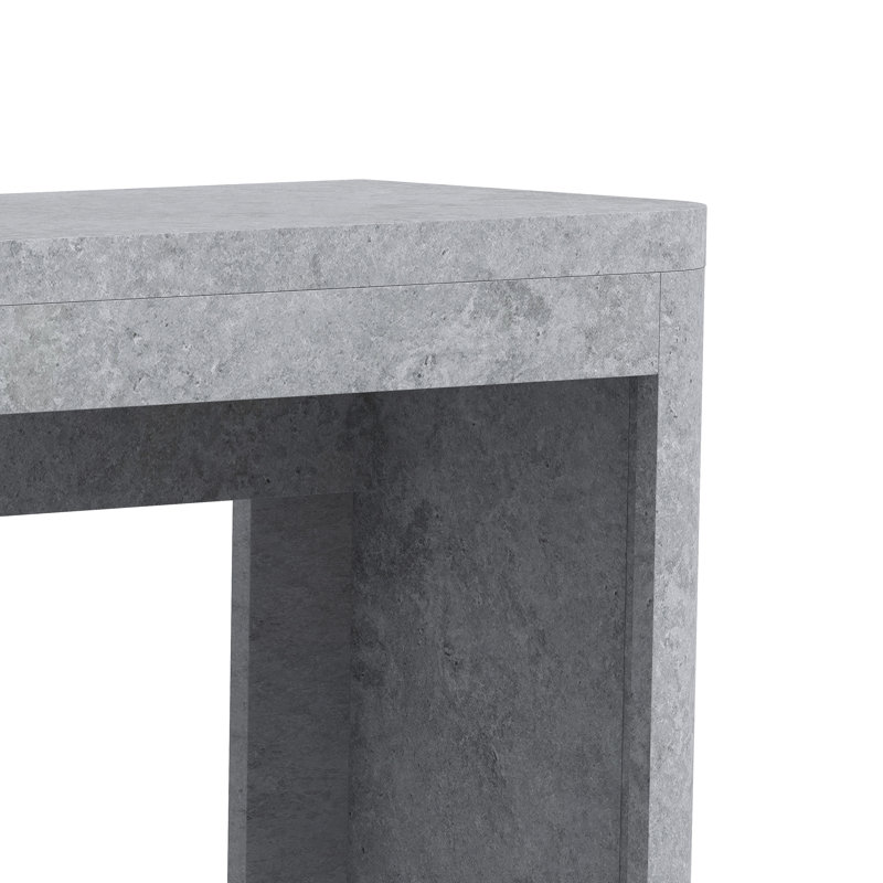 Caomhan Modern Rectangular 47.2" Wide Console Table, Gray