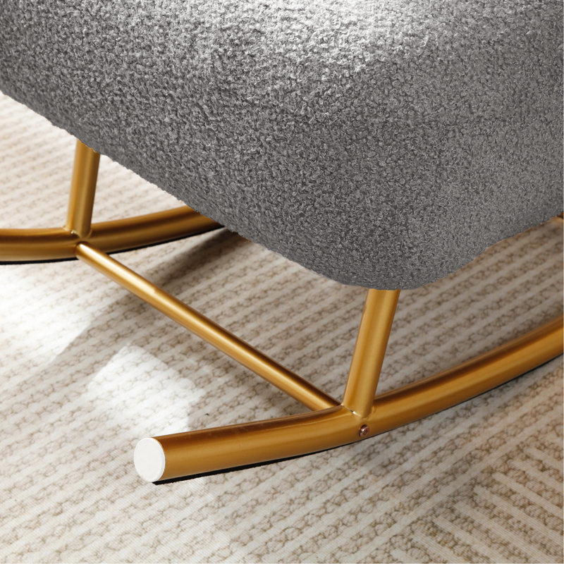 Chaise grise en tissu gris