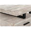 Bureau d'ordinateur, bureau personnel, ordinateur portable, installation à gauche, à droite, tiroirs de rangement, L 48 po, bureau, stratifié beige, métal noir, contemporain, moderne-776641198