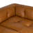 Capa Genuine Leather Corner Sectional Sofa In Saddle Tan
