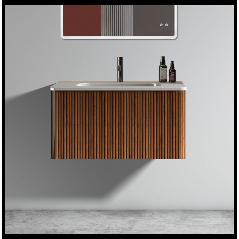 Ensemble de meuble-lavabo simple 29,90 po avec plateau en céramique Tuskahoma