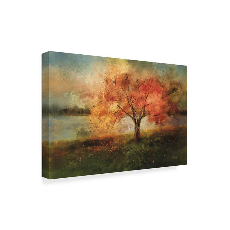 «Cherry Tree Sprinkled with Spring» par Lois Bryan, reproduction sur toile tendue, H 12 po x l 19 po