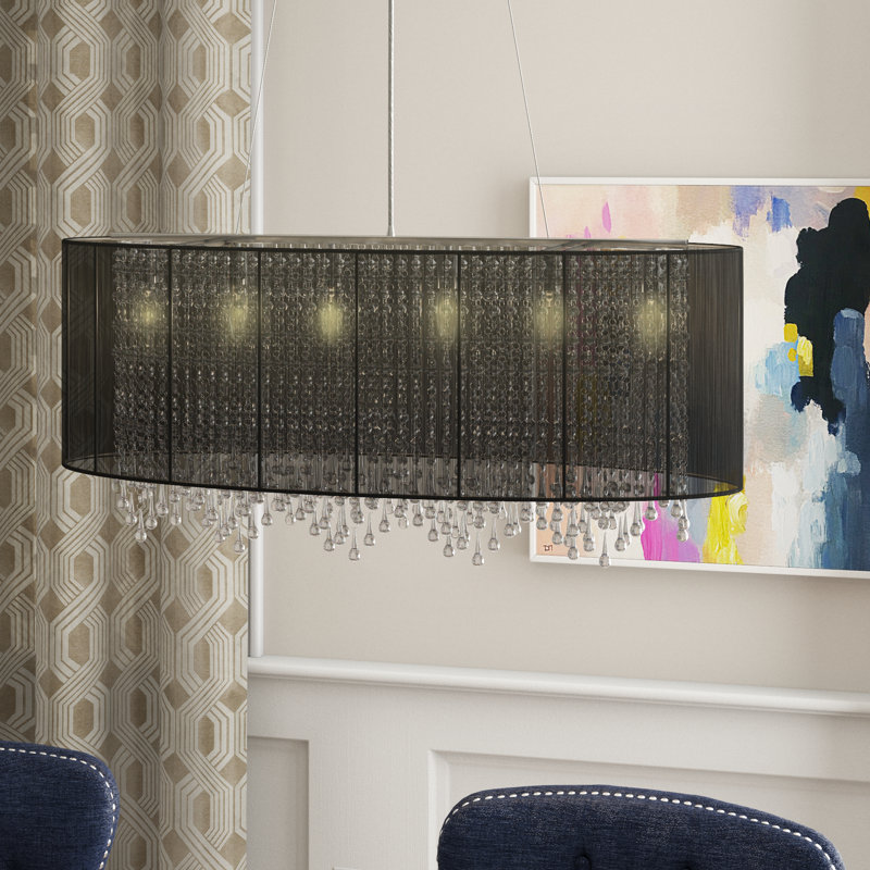 Macalester 6 - Light Kitchen Island Pendant, Black