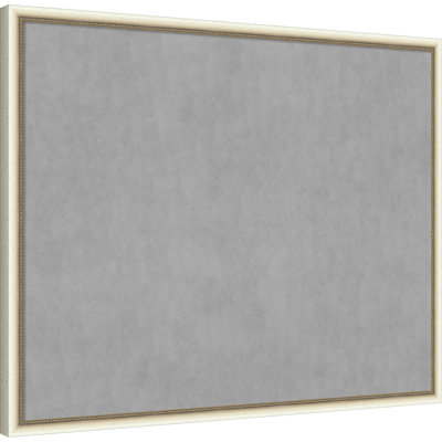 Tableau magnétique Belmont à cadre blanc vieilli