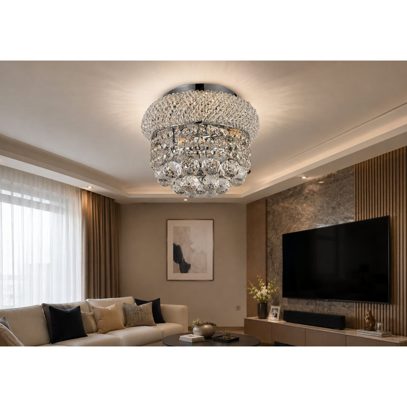 Primo Flush Mount, Chrome
