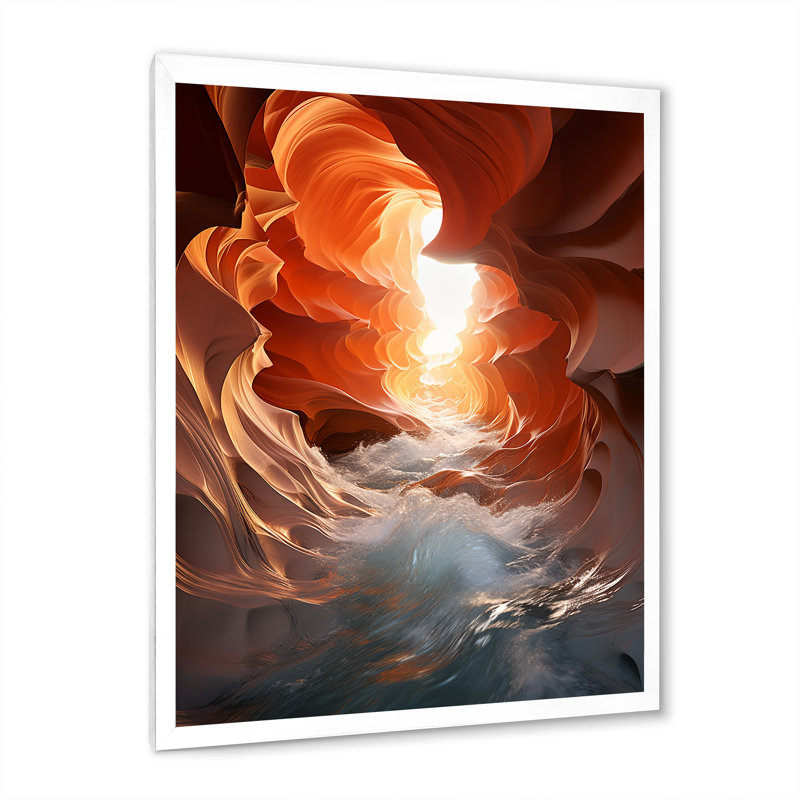 «Beach Photo Sunlit Waves I» sur toile, L 12 po x H 20 po, Cadre photo blanc