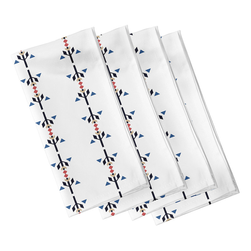 Ensemble de serviettes 4 pièces Alfreda, Blanc