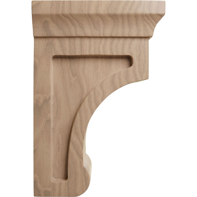 Support en bois Gomez, Acajou, H 6 po x l 2,5 po x P 4 po