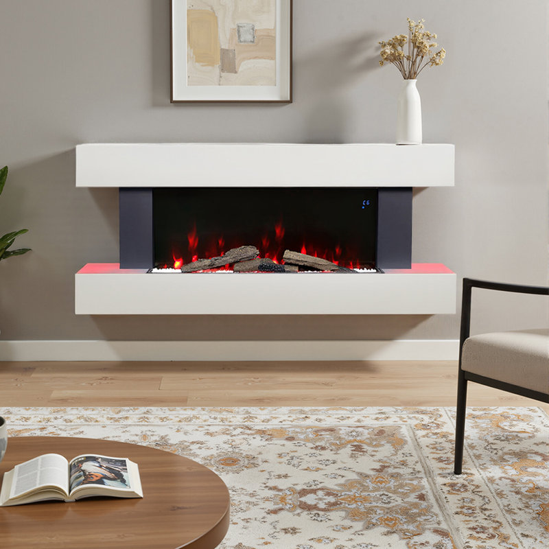 Brayden Studio 132 cm W Electric Fireplace