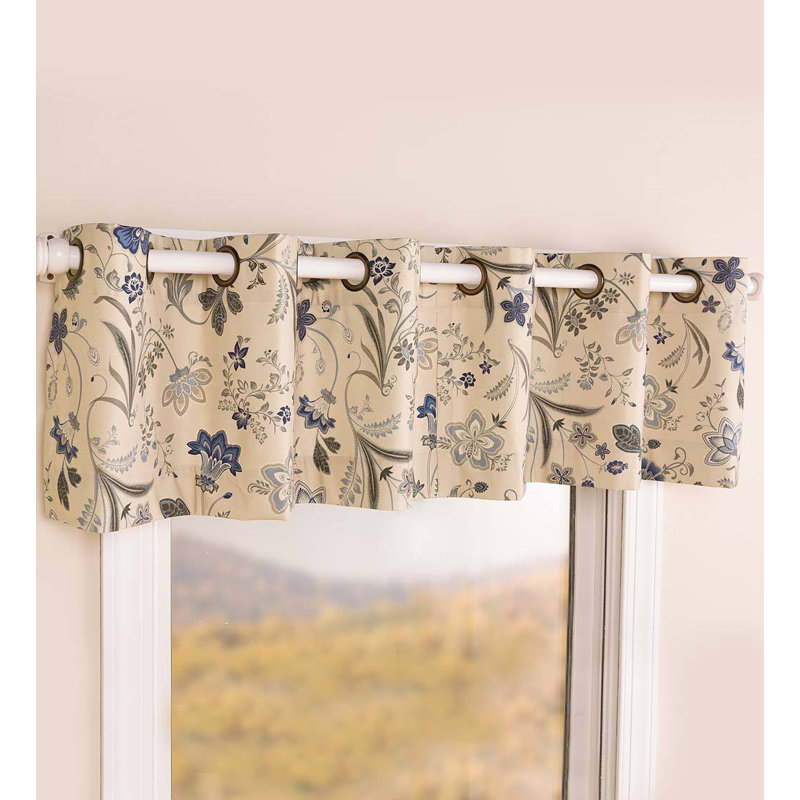 Floral Tailored Window Valance