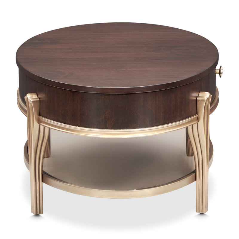 Camellia Field Oval Coffee Table