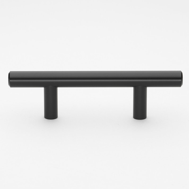 Ensemble de poignées de barre romaines, 3", Noir mat