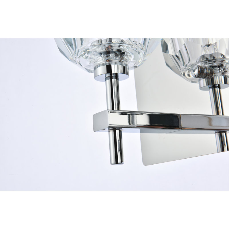 Applique murale en fer Kington, Chrome chrome, 3, H 6 po x l 18 po x P 6 po