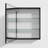 26"*20" Type C Black Iron Rectangular Mirror Cabinet With Rounded Corners