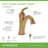 Elm Single Handle Bathroom Faucet with Push Pop Drain-89996213