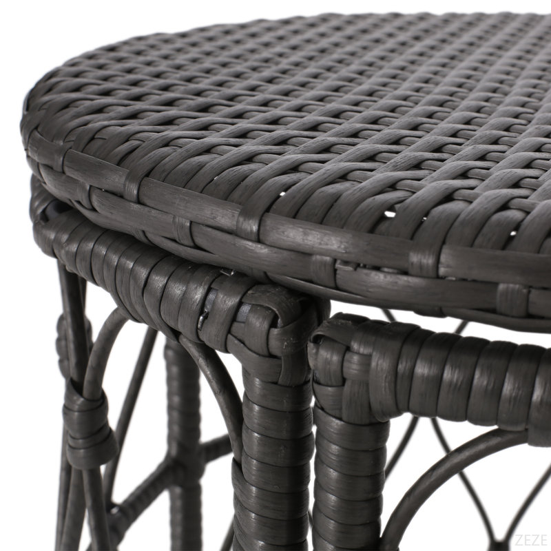 Open Weave Outdoor Side Table