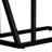 Black Accent Table For Living Room Snacks, Modern Style With Asymmetrical Triangle Metal Detail, 10.53 In Depth, 18.71 Width, Assembly Required Table, Design Room, Inches Long, 18.25 Wide, Needed