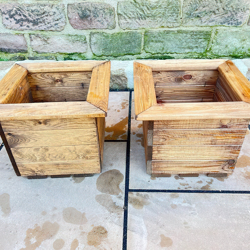 Pennsbury Handmade Wood Planter Box, 32cm H x 80cm W x 40cm D