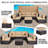 6 - Person Modular Patio Conversation Sets with Cushions-593161582