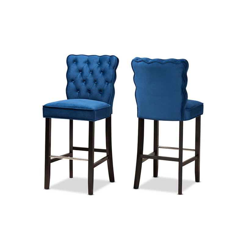 Tabouret 30,3 "Danni-Jo, Bleu marine