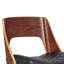 Tabouret de bar pivotant à dossier en bois cintré Bentwood