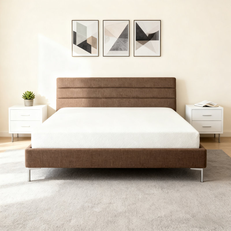 Twin Green Tea Memory Foam Mattress In A Box, Fiberglass-Free, Hypoallergenic, Pressure-Relieving, And Naturally Freshening.