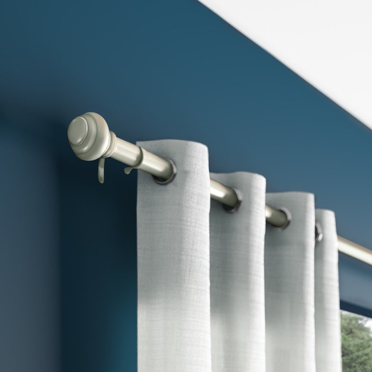 MacLaine Adjustable 1" Single Curtain Rod