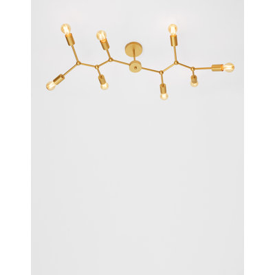 Abgesetzte Deckenleuchte Hailo, 98 cm
