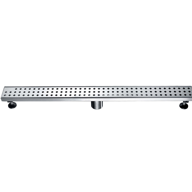 Mississippi River Series 32 Inch Long Stainless Steel Linear Floor Shower Drain