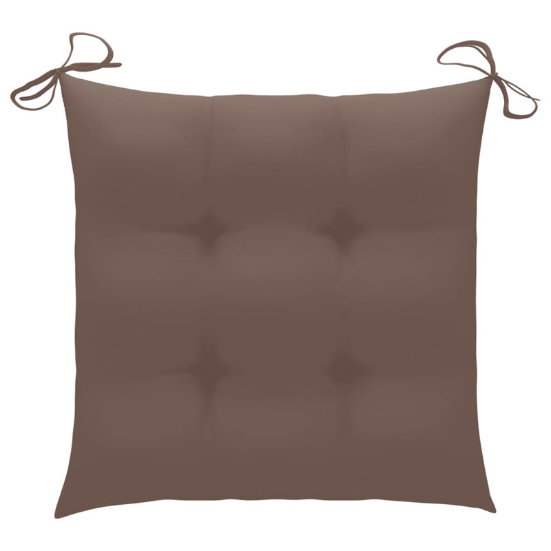 Outdoor Seat Cushion, Taupe, 2.8" H x 19.7" W x 19.7" D