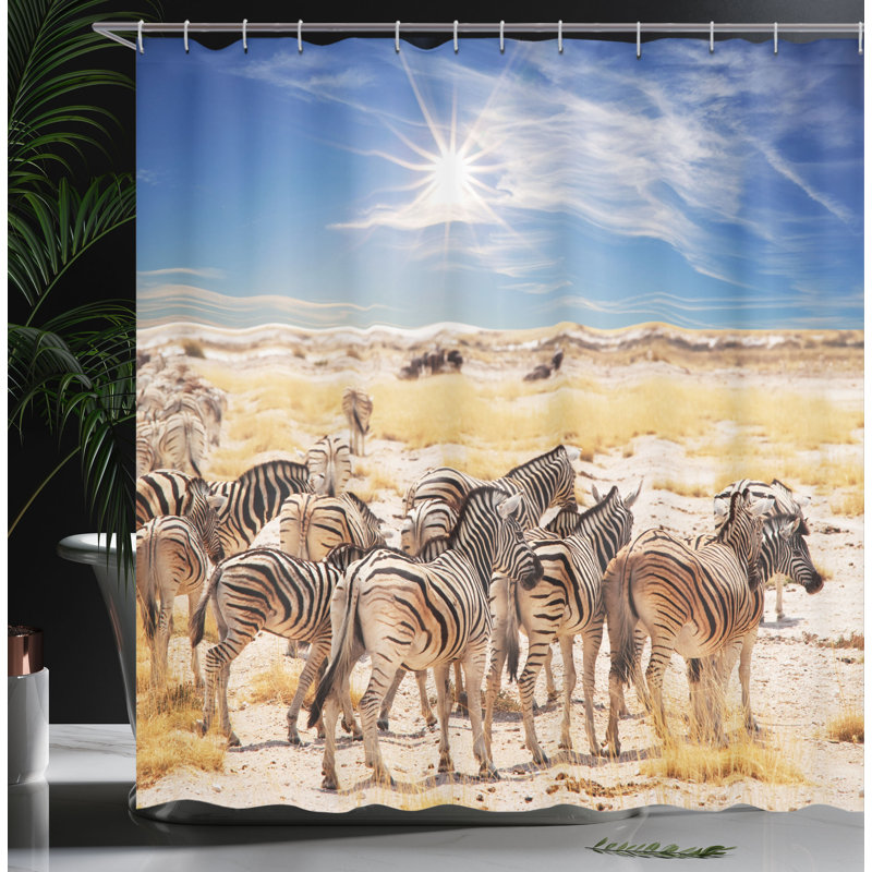 Shower Curtain with Hooks Included