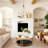 Single Glam Gold 2-Tiered Coffee Table Storage Shelf
