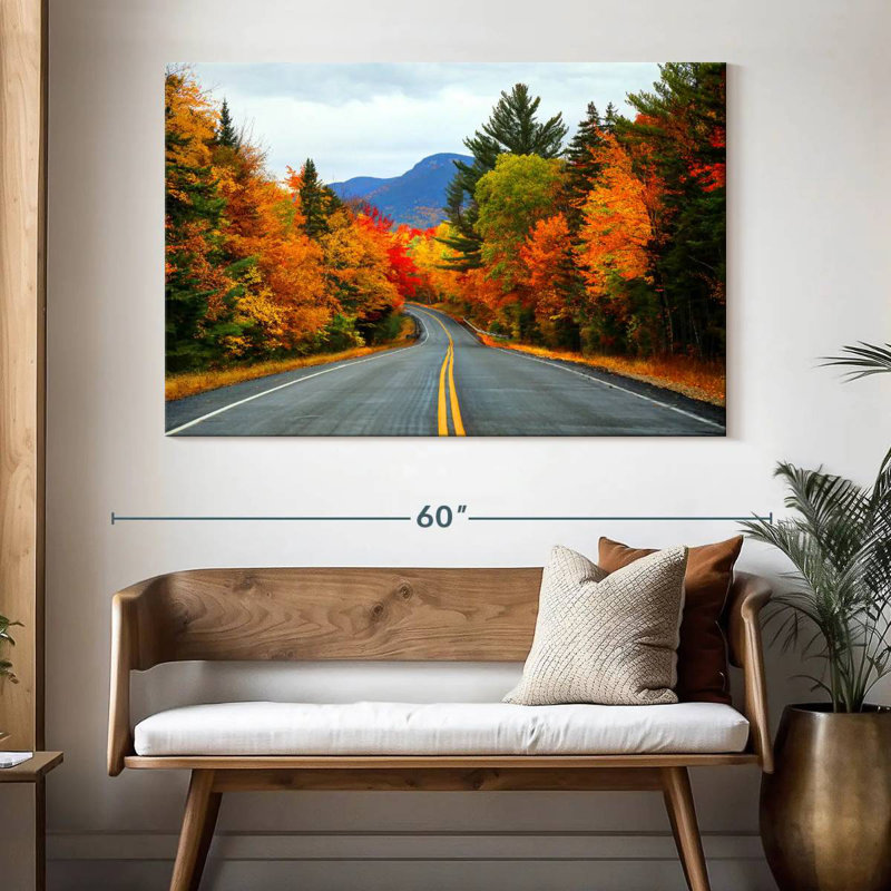 Mehar, New Hampshire, route d'automne, H 34 po x l 51 po