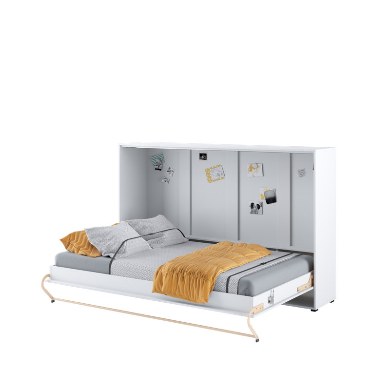 Terrones Bed, White Matt, Small Double (4')