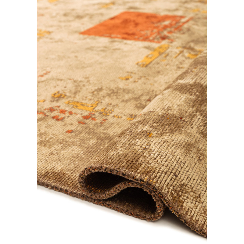 Retonya Abstract Hand Loom Indoor / Outdoor Area Rug, Rectangle 7'10" x 9'10"