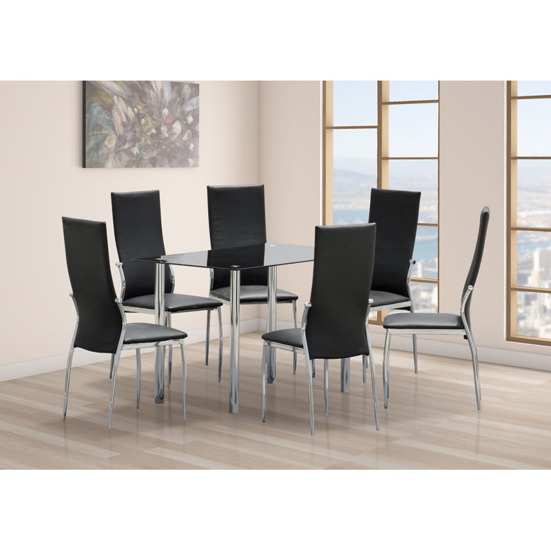 Bellville Dining Set, 77cm H x 140cm x 76cm W
