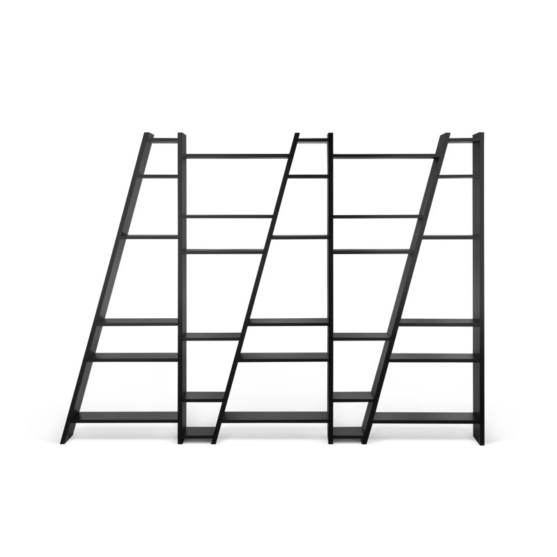 Bibliothèque Delta H 76,77 "x l 103,54", Noir pur