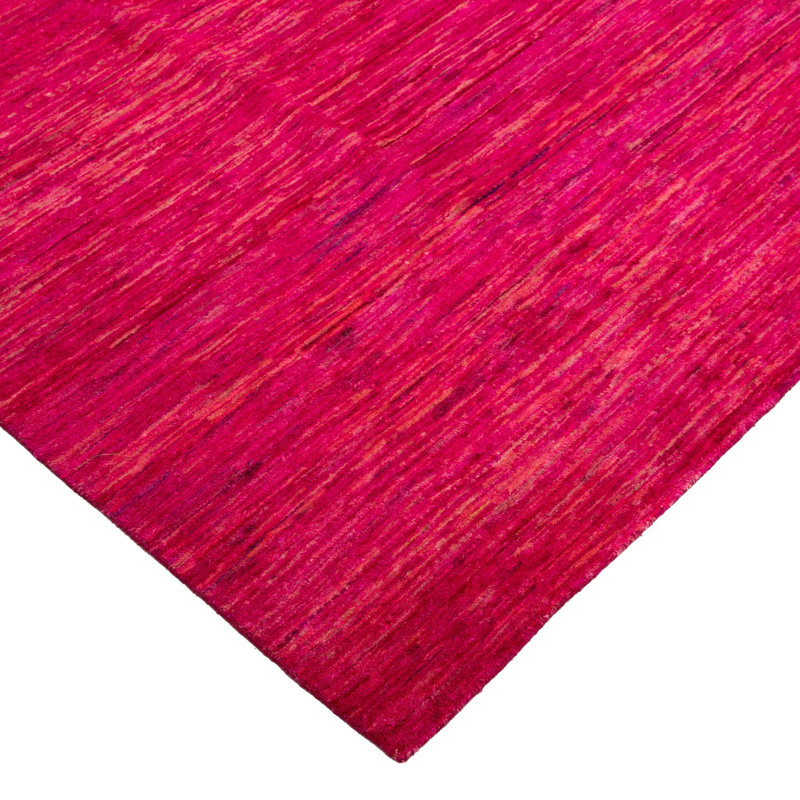 Solid Silk Rug, Pink, Rectangle 9' x 12'