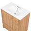 Meuble-lavabo de salle de bain avec lavabo en céramique
