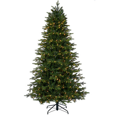Lighted Artificial Fir Christmas Tree