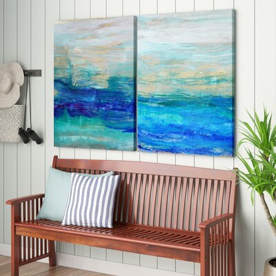 Sea Spray by Norman Wyatt Jr. - 2 Piece Wrapped Canvas Painting Print Set -  Beachcrest Home™, 0D67C0ED001E40CA8F947EC57D7729EA