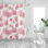 Rideau de douche simple à motif floral Pedroza