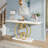 55" Faux Marble Console Table