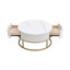 Table basse de 31,5 pouces avec tiroirs, table basse moderne avec rangement, table basse pour le salon