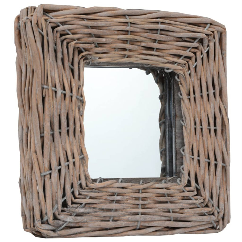 Miroir décoratif pour salle de bain, Brun