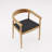 Dining Kitchen Mid-Century Modern Chairs with Wood Legs and PU Leather Cushion for Living Room Bedroom