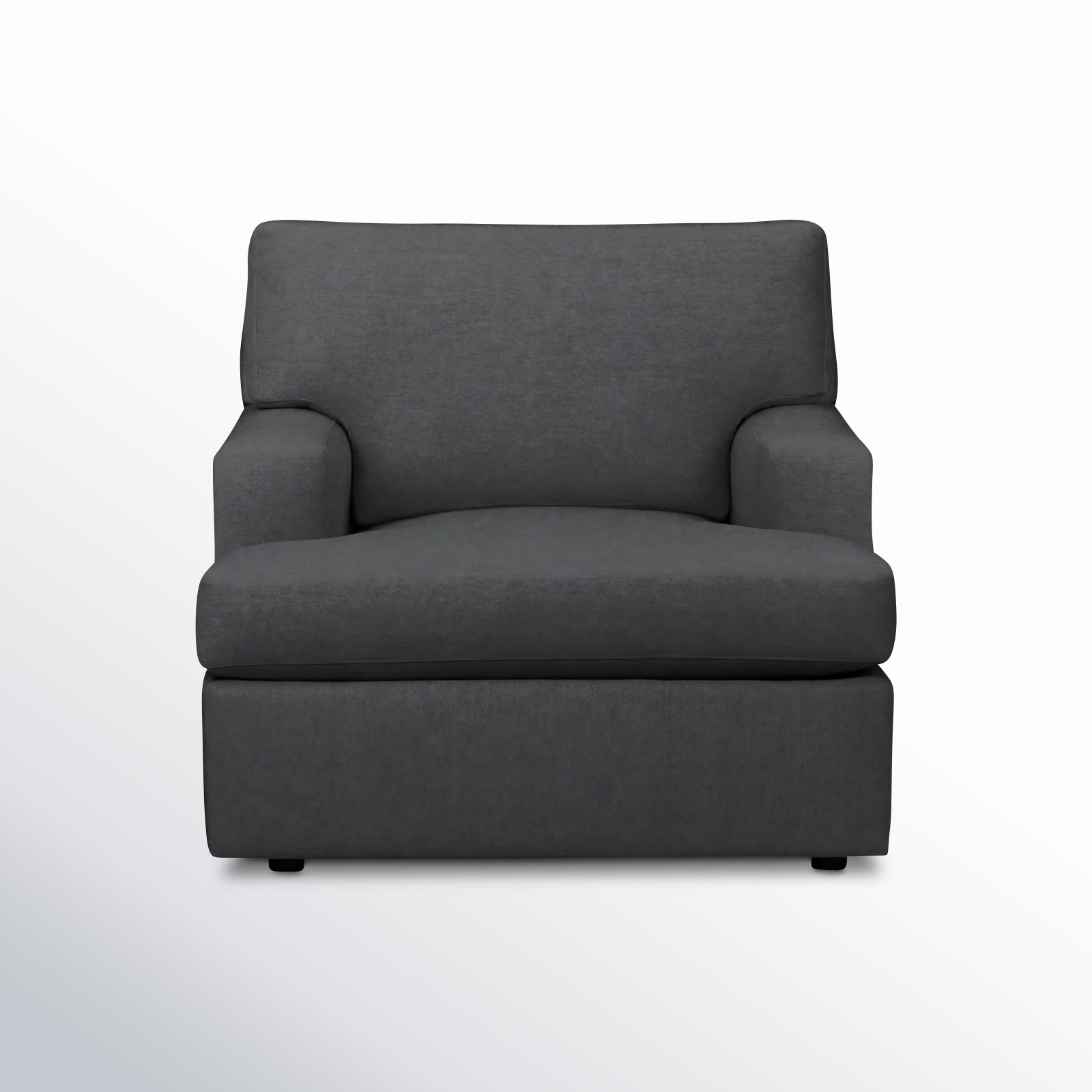 Cleo Upholstered Custom Accent Chair, Bella Cornflower Performance Velvet