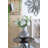 D9X10" Glass Silver Vase