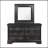 SHAKER CROCODILE METALLIC GREY MIRROR